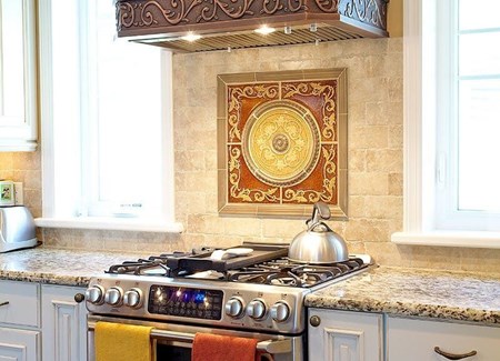 Traditional Made-to-Order Copper Stove Hood Custom Apron Design