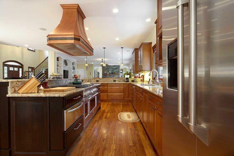 Island Mount Copper Range Hoods Kitchen