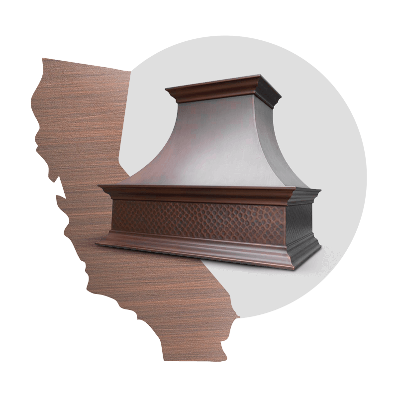 Best California kitchen custom range hoods for sale online