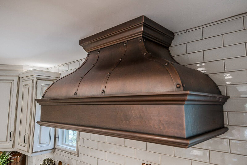 Italian Bella Copper Antique Hood