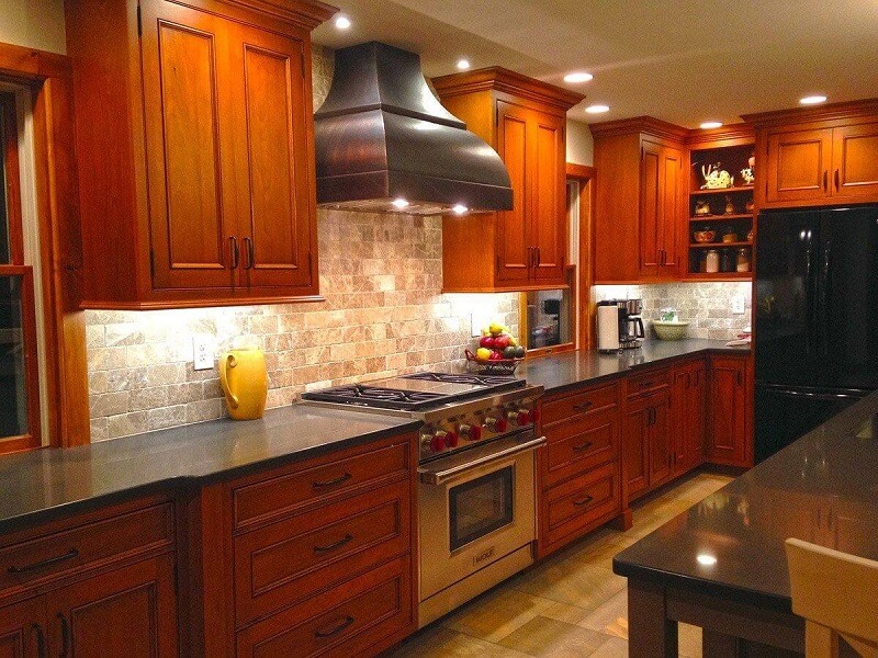 Custom-Built Rustic "D.C." Bronze Colored Range Hood Smooth Texture