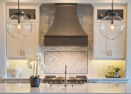 Built-to-Order Wall Mounted London Copper Range Hoods