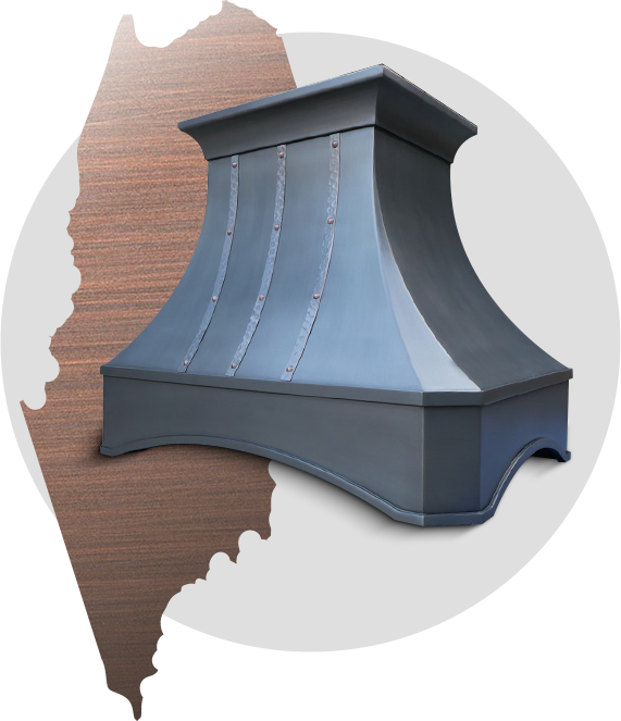 Shop pre-built and custom range hoods for Maine kitchens online