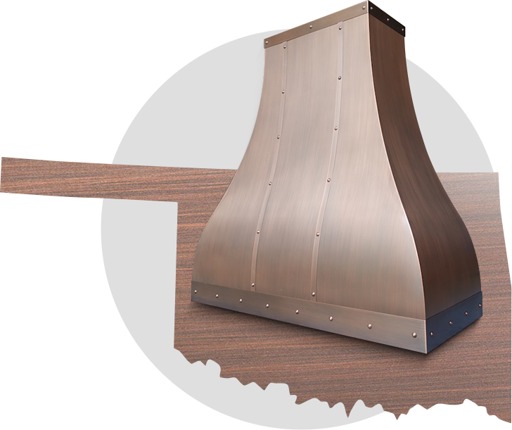 Shop pre-built and custom range hoods for Oklahoma kitchens online