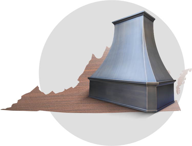 Shop pre-built and custom range hoods for Virginia kitchens online